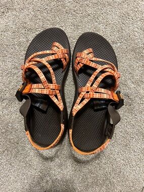 Chaco Women's Strappy Sandals in Orange and Black